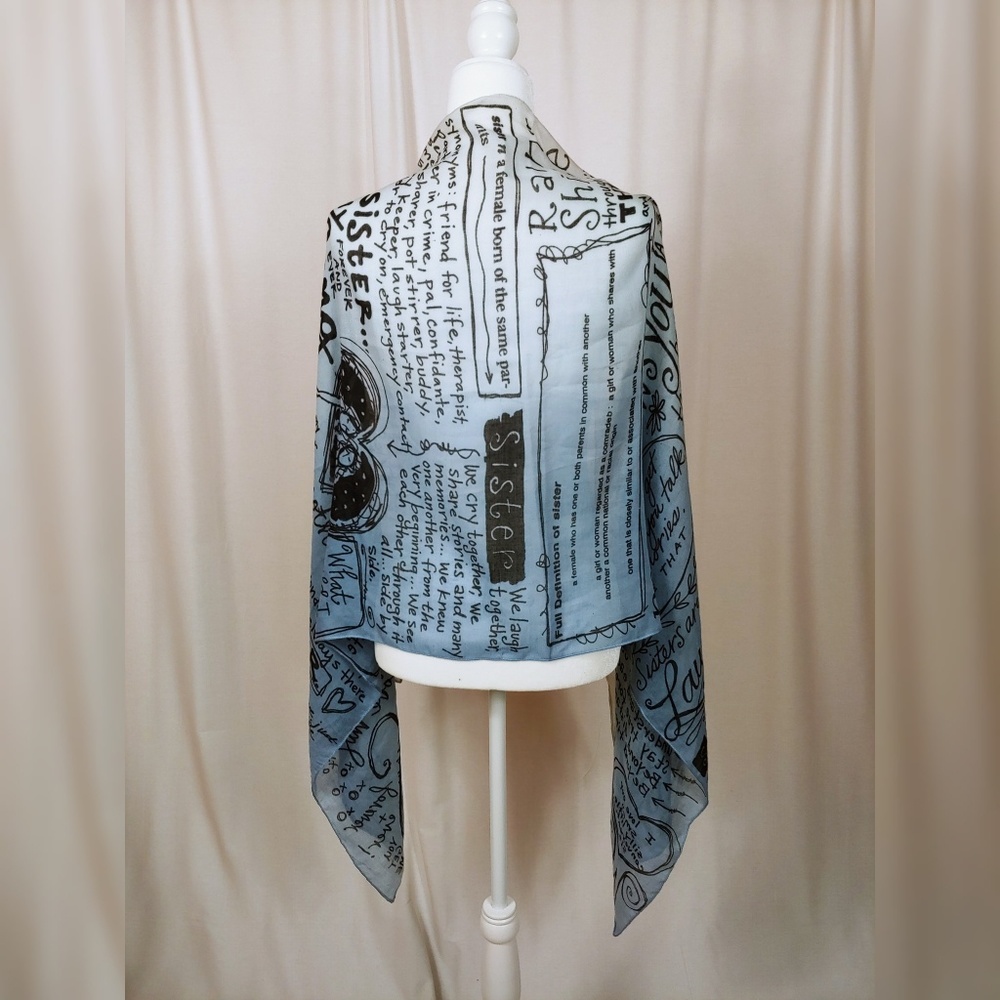 Sister Scarf Poetic Threads by Lori Siebert